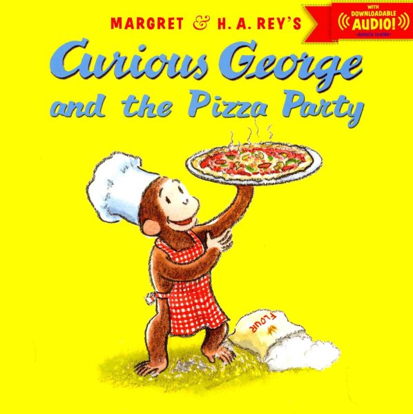Curious George and the Pizza Party with downloadable audio cover