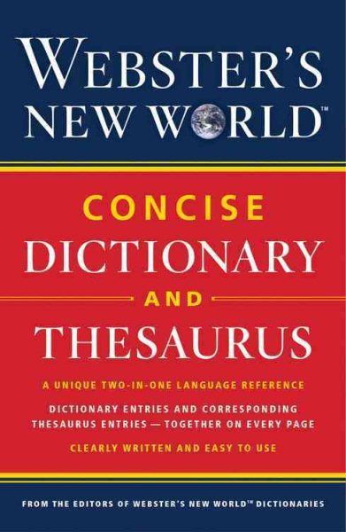 Webster’s New World Concise Dictionary and Thesaurus cover