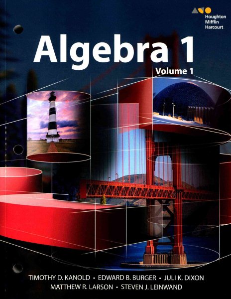 HMH Algebra 1: Interactive Student Edition Volume 1 2015 cover