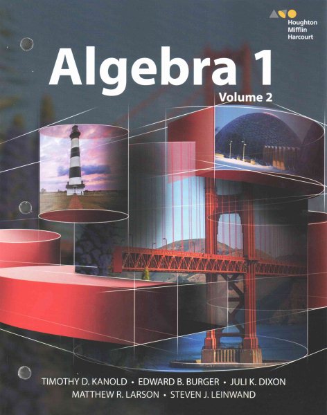 Hmh Algebra 1: Interactive Student Edition Volume 2 2015 cover