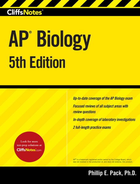 CliffsNotes AP Biology: 5th Edition cover