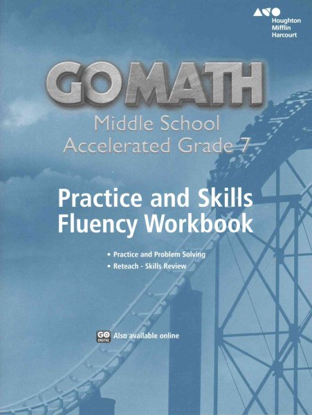 Practice Fluency Workbook Accelerated 7 (Go Math!) cover
