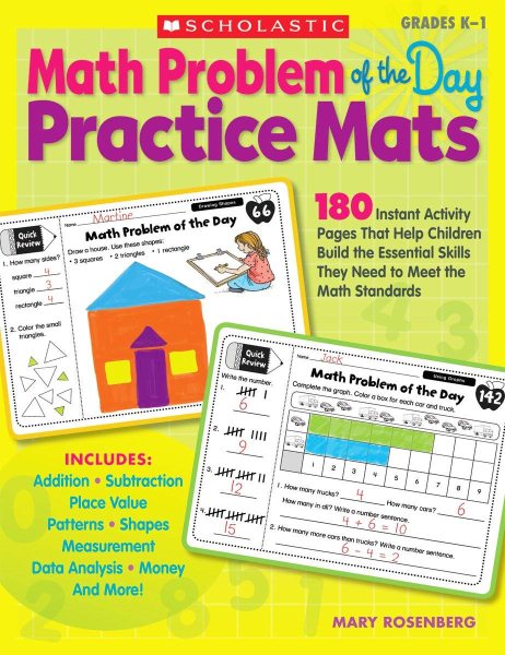 Math Problem of the Day Practice Mats: 180 Instant Activity Pages That Help Children Build the Essential Skills They Need to Meet the Math Standards (Teaching Resources) cover