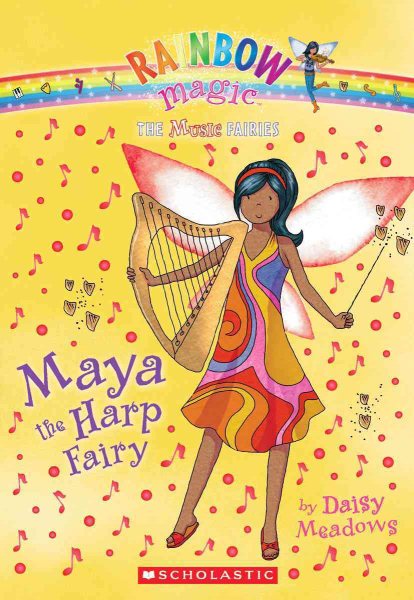 Music Fairies #5: Maya the Harp Fairy: A Rainbow Magic Book cover