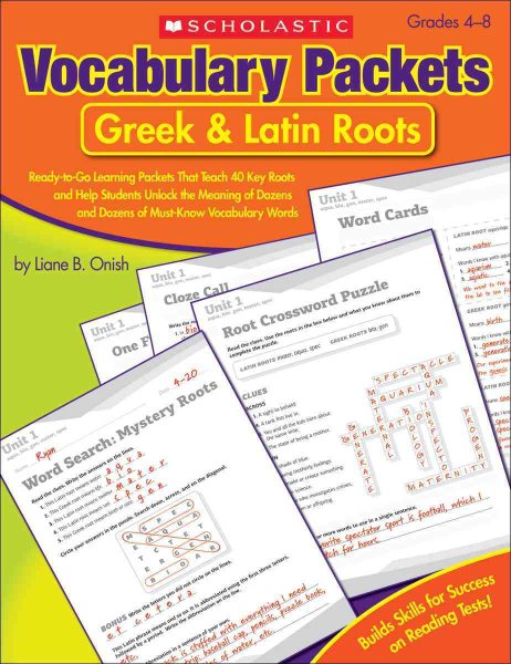 Scholastic Vocabulary Packets cover