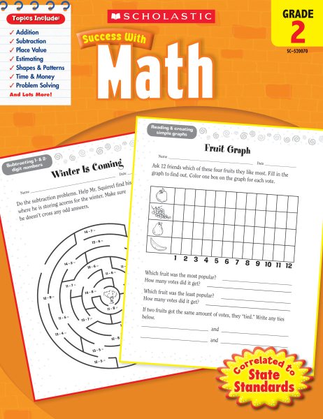 Scholastic Success with Math, Grade 2 cover