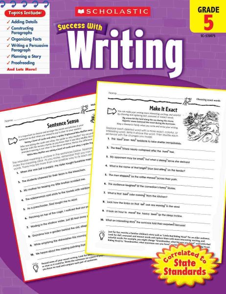Scholastic Success with Writing, Grade 5 cover