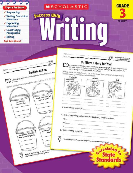 Scholastic Success with Writing, Grade 3 cover