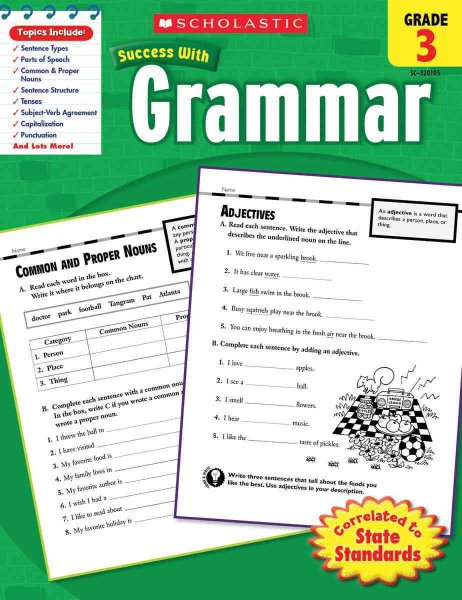 Scholastic Success With: Grammar, Grade 3 (Scholastic Success with Workbooks: Grammar)