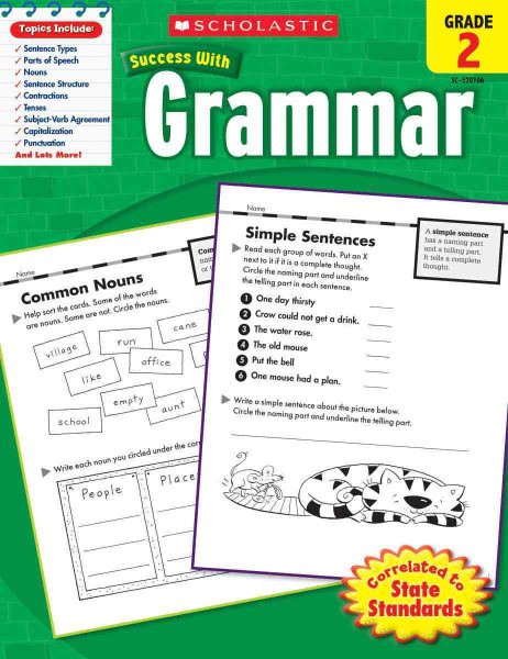 Scholastic Success With Grammar, Grade 2 cover