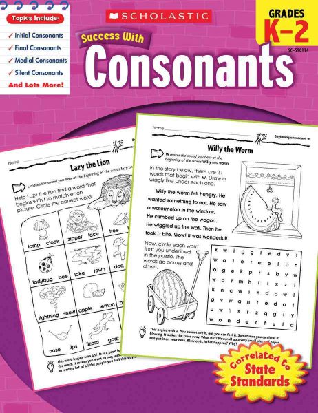Scholastic Success with Consonants cover