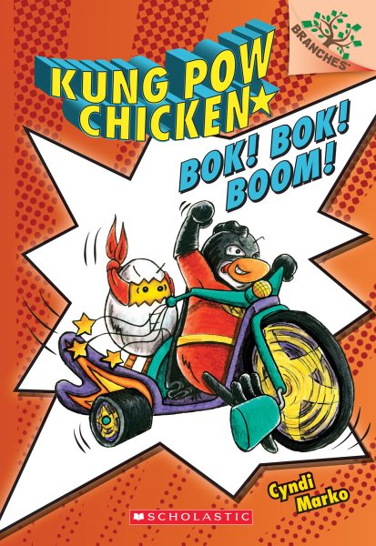 Bok! Bok! Boom!: A Branches Book (Kung Pow Chicken #2) (2) cover