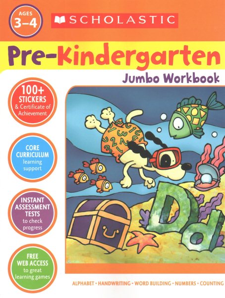 Scholastic Pre-Kindergarten Jumbo Workbook cover