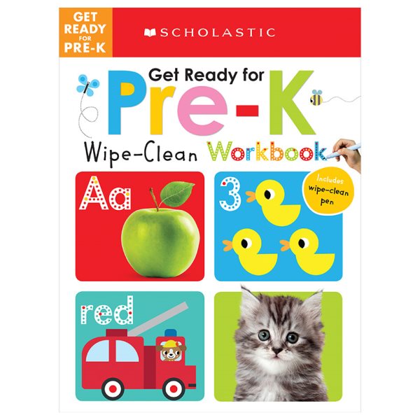 Get Ready for Pre-K Wipe-Clean Workbook: Scholastic Early Learners (Wipe-Clean) cover