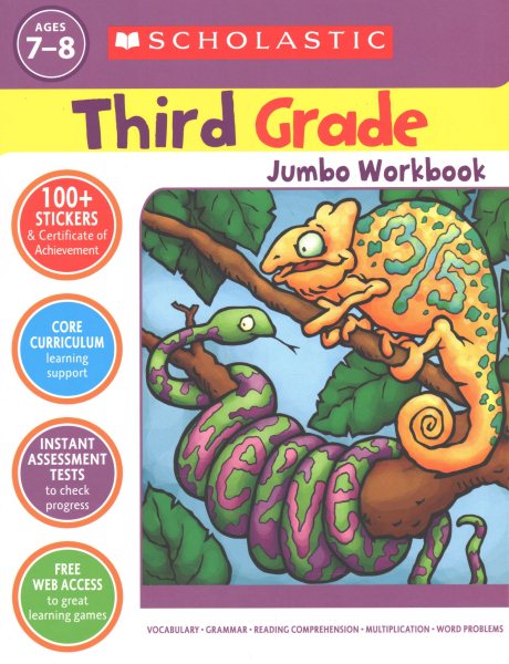 Scholastic Jumbo Workbook, Grade 3 (Scholastic Jumbo Workbooks) cover
