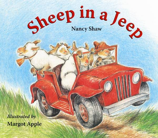 Sheep in a Jeep Lap-Sized Board Book cover