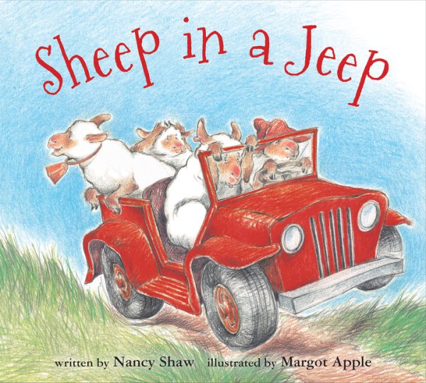 Sheep in a Jeep (board book) cover