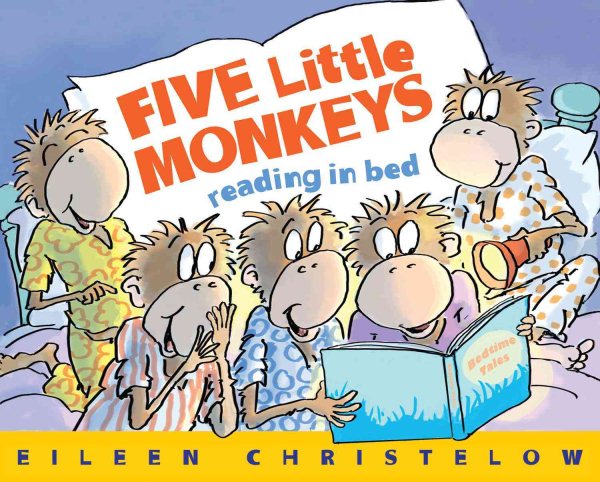 Five Little Monkeys Reading in Bed (A Five Little Monkeys Story) cover