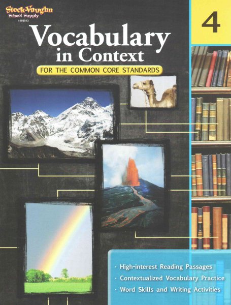 Vocabulary in Context for the Common Core Standards: Reproducible Grade 4 cover