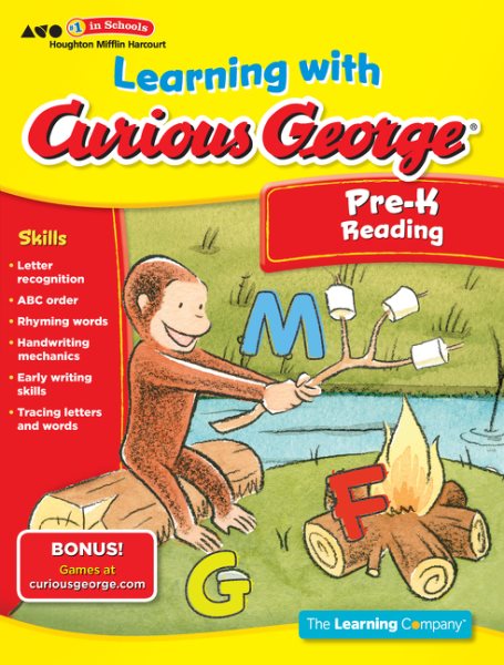 Learning with Curious George Pre-K Reading cover