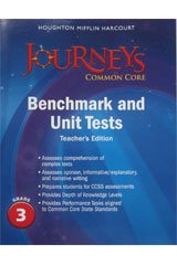 Journeys: Common Core Benchmark and Unit Tests Teacher's Edition Grade 3 cover