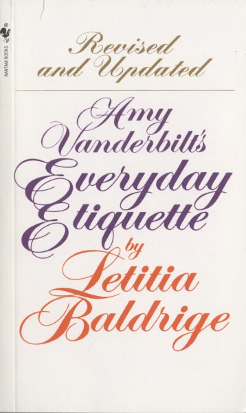 Amy Vanderbilt's Everyday Etiquette: Revised and Updated cover