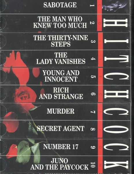 Alfred Hitchcock Collection (Sabotage / Man Who Knew Too Much / 39 Steps / Lady Vanishes / Young and Innocent / Number 17 / Rich and Strange / Murder / Secret Agent) [VHS]