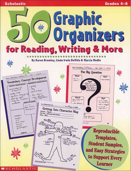 50 Graphic Organizers for Reading, Writing & More (Grades 4-8) cover