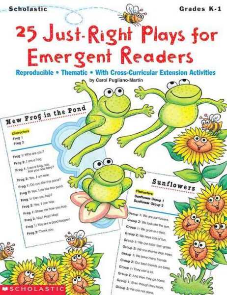 25 Just-Right Plays For Emergent Readers (Grades K-1) cover