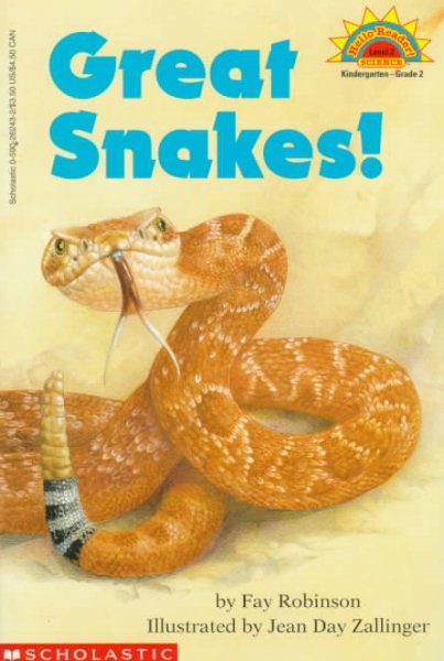Great Snakes! (level 2) (Hello Reader) cover