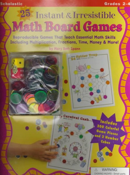 25 Instant & Irresistible Math Board Games (Grades 2-4) cover