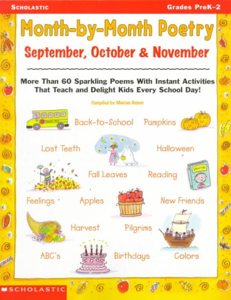 Month-By-Month Poetry: September, October, November (Grades PreK-2) cover