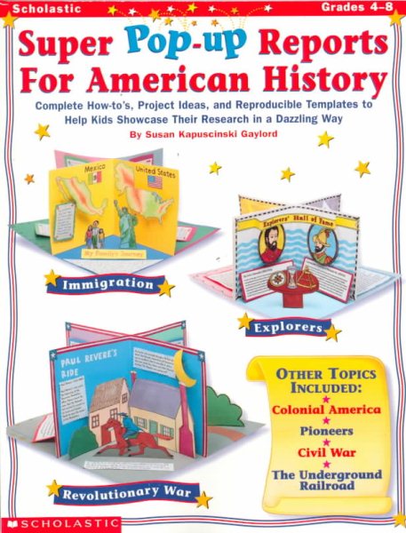 Super Pop-Up Reports for American History (Grades 4-8) cover
