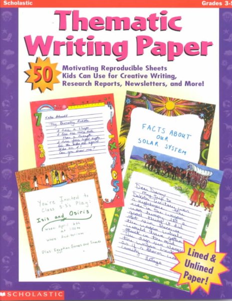 Thematic Writing Paper (Grades 3-5) cover