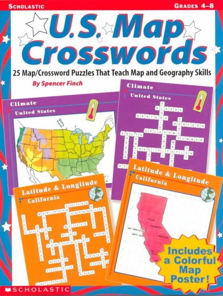 U.S. Map Crosswords (Grades 4-8) cover