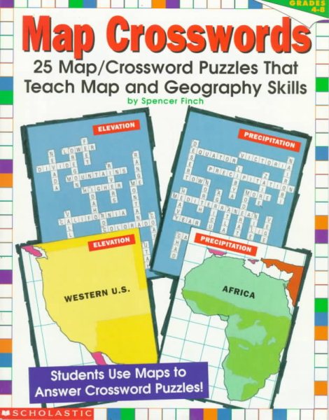 Map Crosswords (Grades 4-8) cover