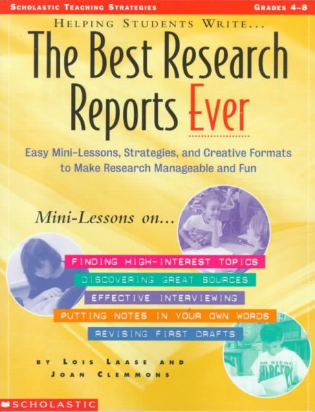 Helping Students Write The Best Research Reports Ever (Grades 4-8) cover