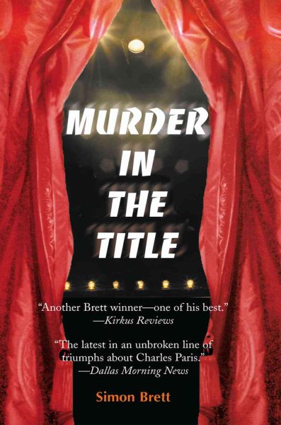 Murder In The Title (Charles Paris Mysteries) cover