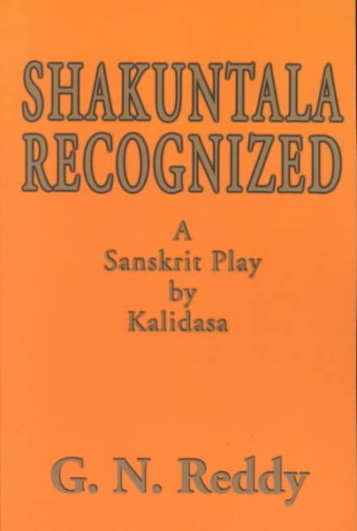 Shakuntala Recognized: A Sanskrit Play by Kalidasa cover