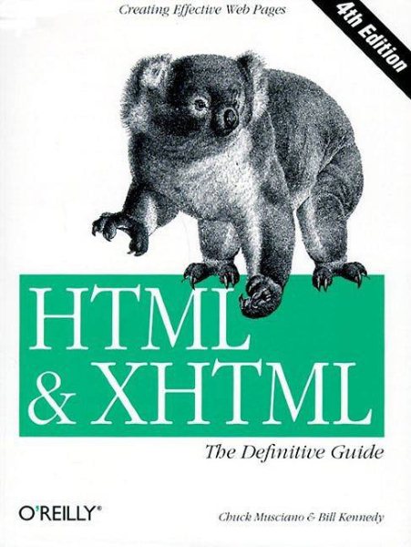 HTML & XHTML : The Definitive Guide cover