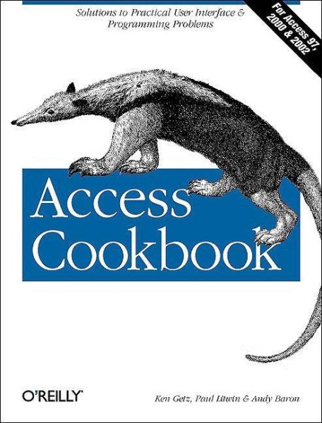 Access Cookbook (O'Reilly Windows) cover