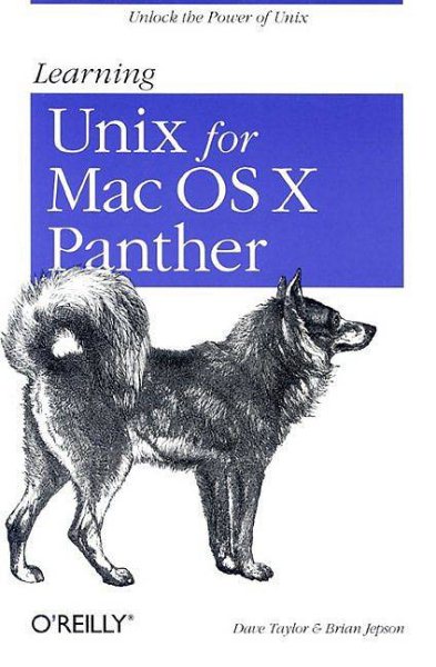 Learning Unix for Mac OS X Panther cover