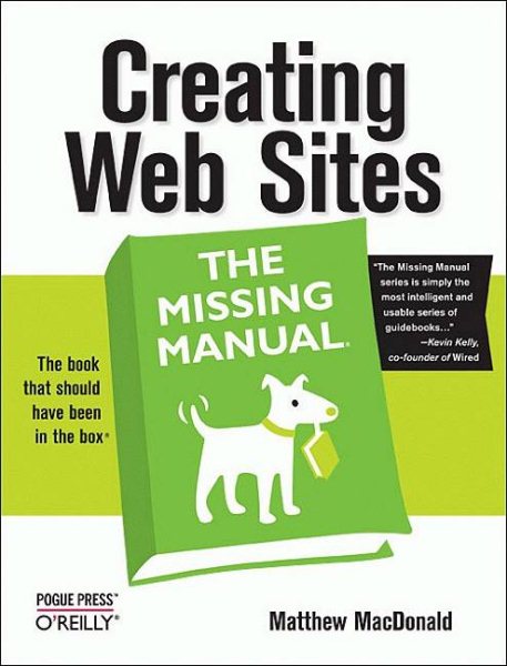 Creating Web Sites: The Missing Manual cover