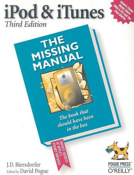 iPod and iTunes: The Missing Manual cover