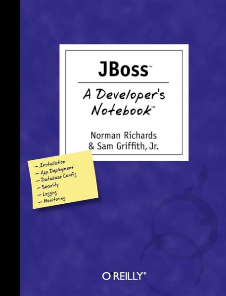 JBoss: A Developer's Notebook cover