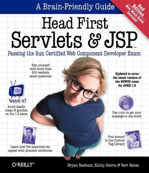 Head First Servlets and JSP: Passing the Sun Certified Web Component Developer Exam cover