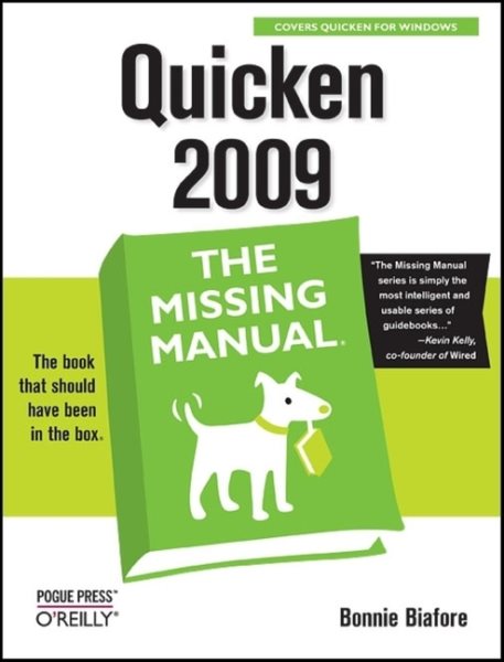 Quicken 2009: The Missing Manual cover