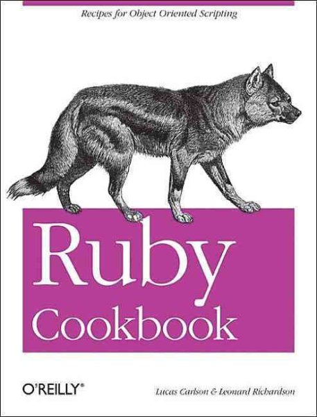 Ruby Cookbook (Cookbooks (O'Reilly)) cover