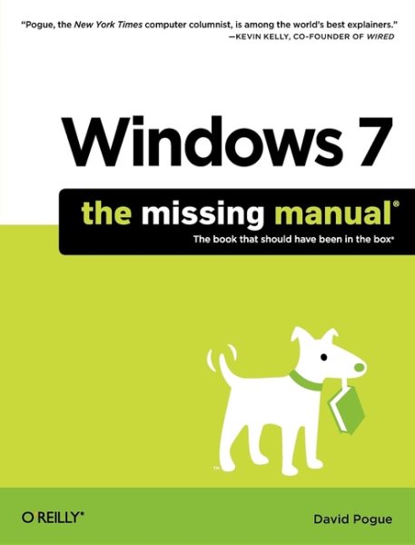 Windows 7: The Missing Manual (Missing Manuals) cover