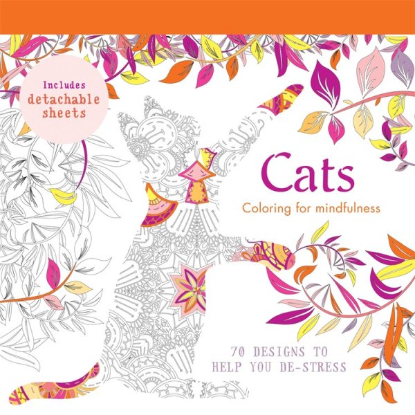 Cats: 70 designs to help you de-stress (Coloring for Mindfulness) cover